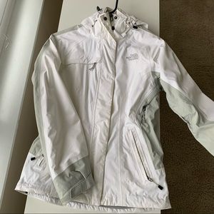 North Face white jacket XS